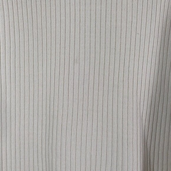 Vintage American Creations Cable Knit Sweater Womens Mock Neck Cream USA - Picture 11 of 12